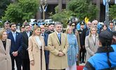 La bandera argentina que se izó en la Plaza de Mayo es una de las más grandes del mundo