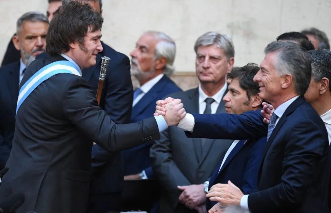 Javier Milei y el expresidente Mauricio Macri