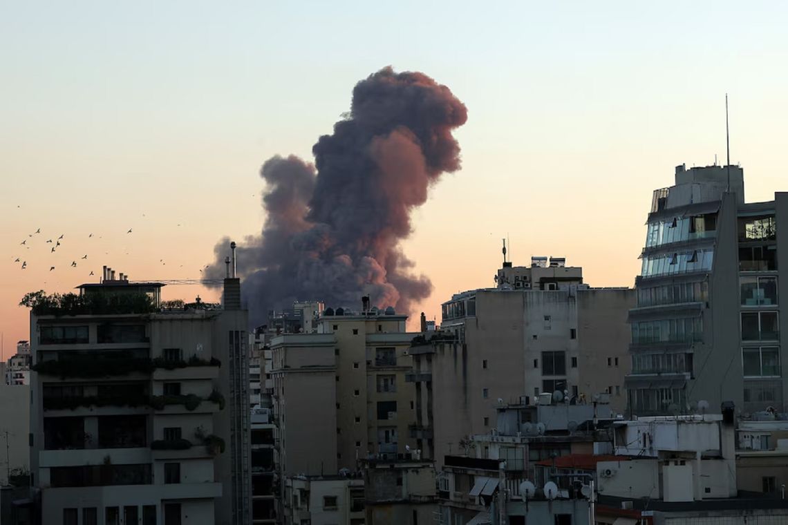 Israel declaró que los cuarteles de Hezbollah estaban escondidos debajo de edificios residenciales en el sur de Beirut.