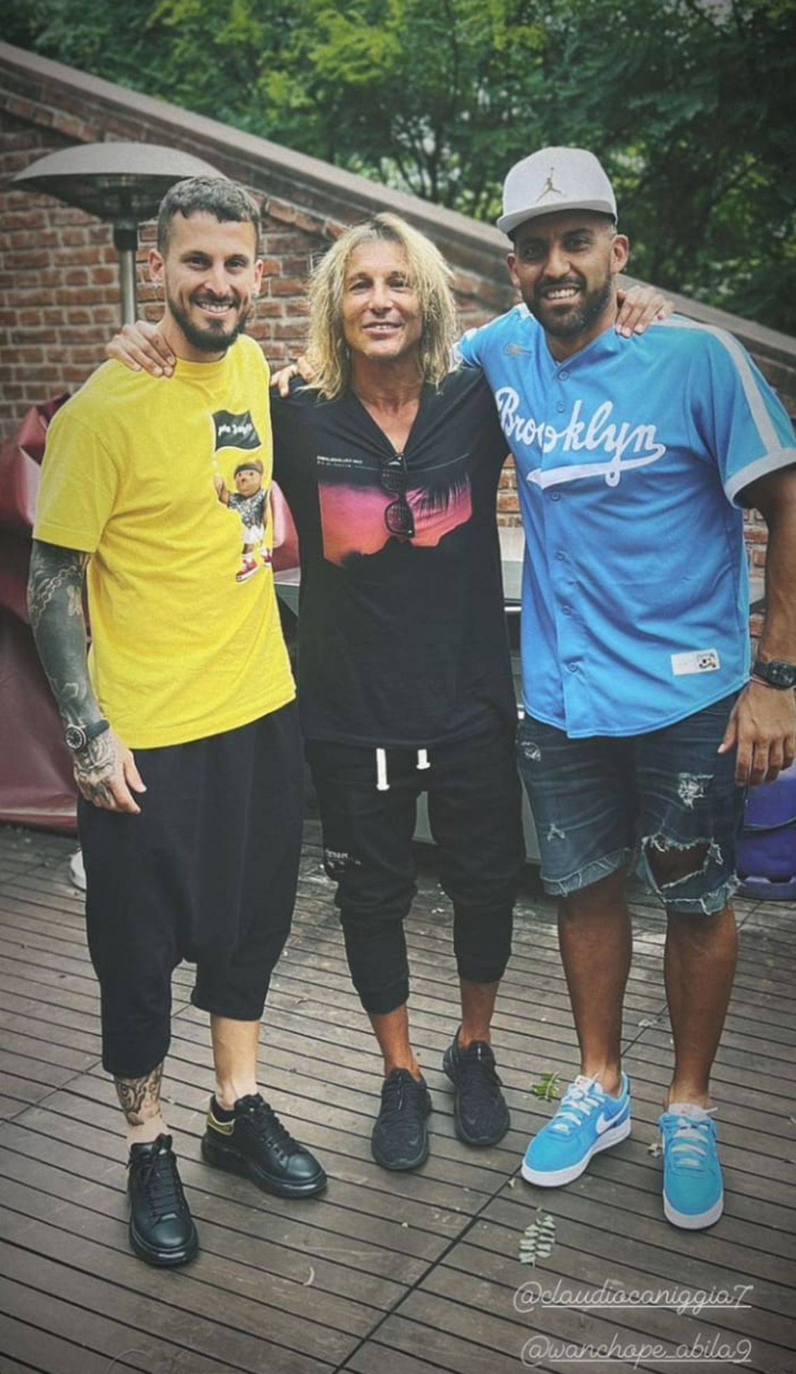 Wanchope bila se reuni con Pipa Benedetto y Caniggia en las ltimas horas