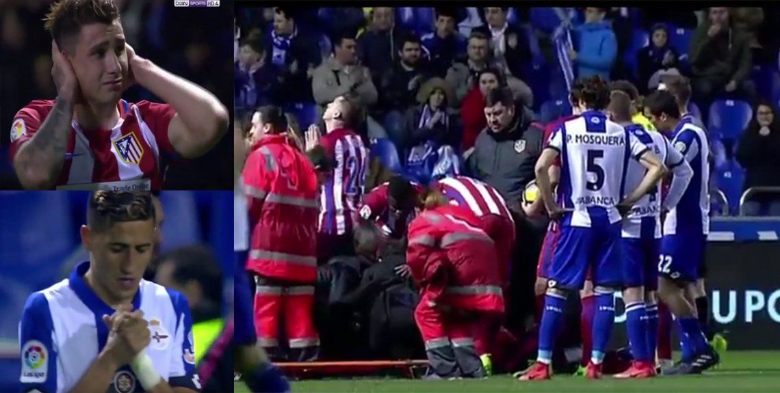 Video | La impactante lesión de Fernando Torres en el partido entre Atlético Madrid ante Deportivo La Coruña
