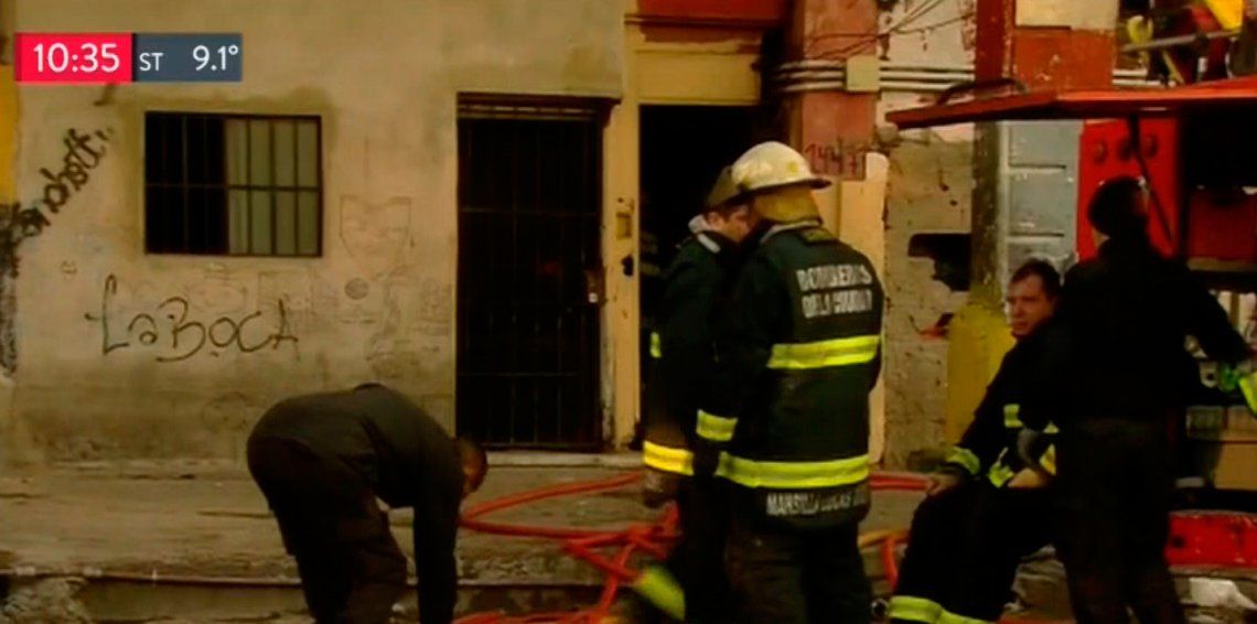 Incendio intencional en un conventillo de La Boca: cuatro muertos, entre ellos un bebé