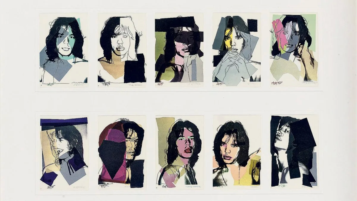 Un retrato de Mick Jagger realizado por Warhol fue subastado en 200 mil dólares.
