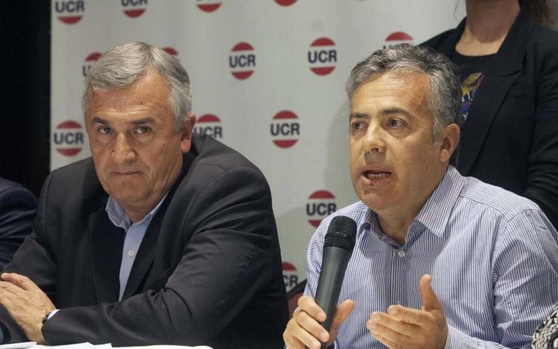 Gerardo Morales y Alfredo Cornejo olfatean algo en Macri