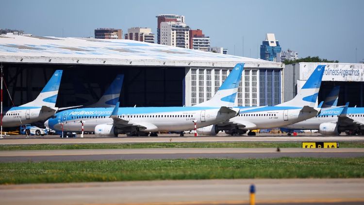 En medio de una intensa ola de calor que afectó a la Ciudad de Buenos Aires y a gran parte del área metropolitana, el Aeroparque Jorge Newbery.