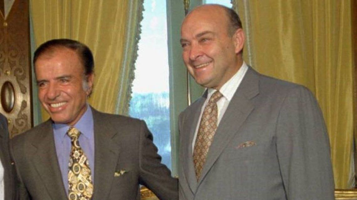 Carlos Menem junto a quien fuera su ministro de Economía