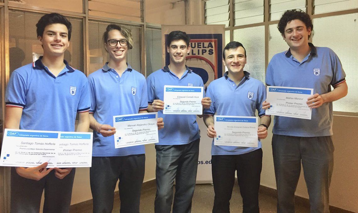 Olimpíada Argentina de Física: estudiantes de la Escuela Philips de Colegiales se alzaron con la mayoría de los premios