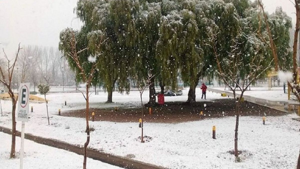 Histórico: tras 42 años volvió a nevar en Santa Rosa, La Pampa