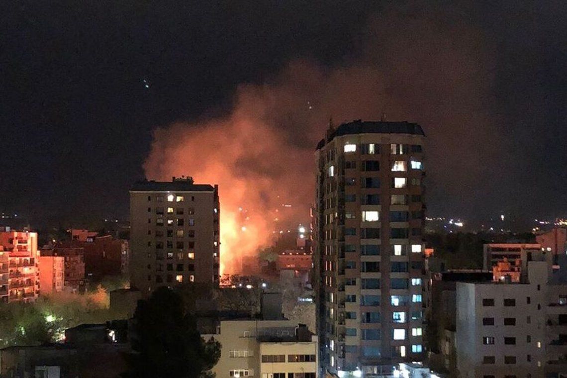 Incendio en pleno centro de Mendoza. 