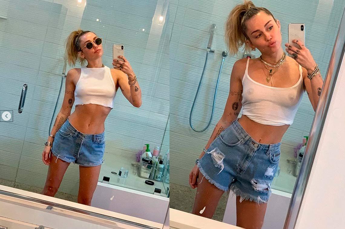Miley Cyrus desafía a Instagram con un semi topless y declaraciones explosivas