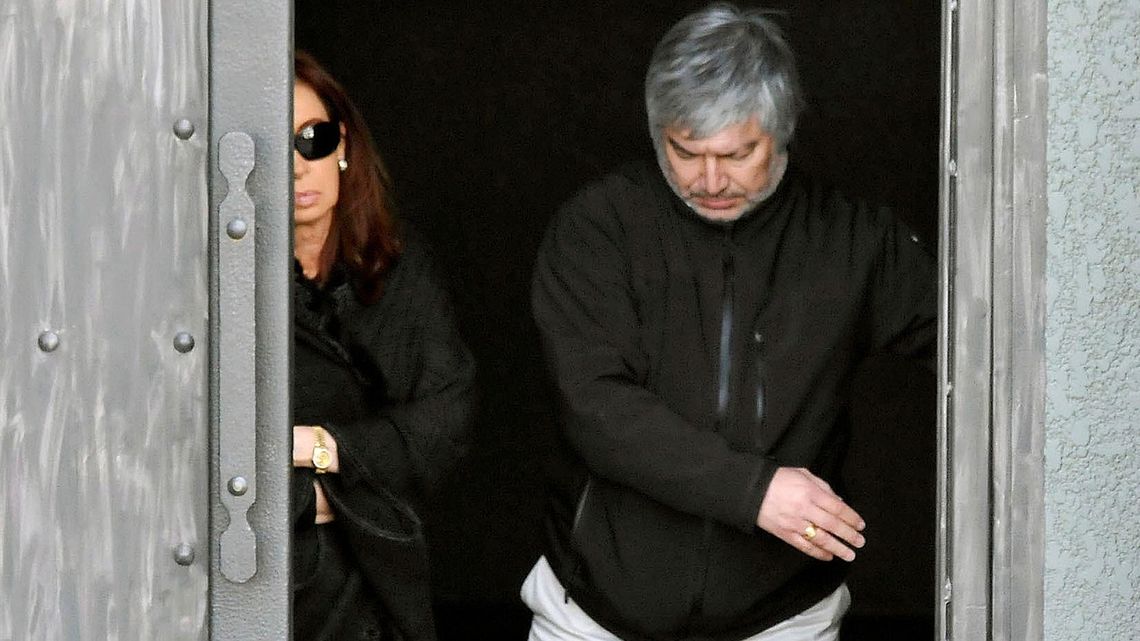 Cristina Kirchner y Lázaro Báez, dos de los condenados en la Causa Vialidad.