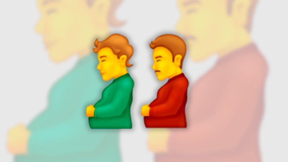 Lanzan dos nuevos emojis inclusivos persona embarazada y hombre embarazado.