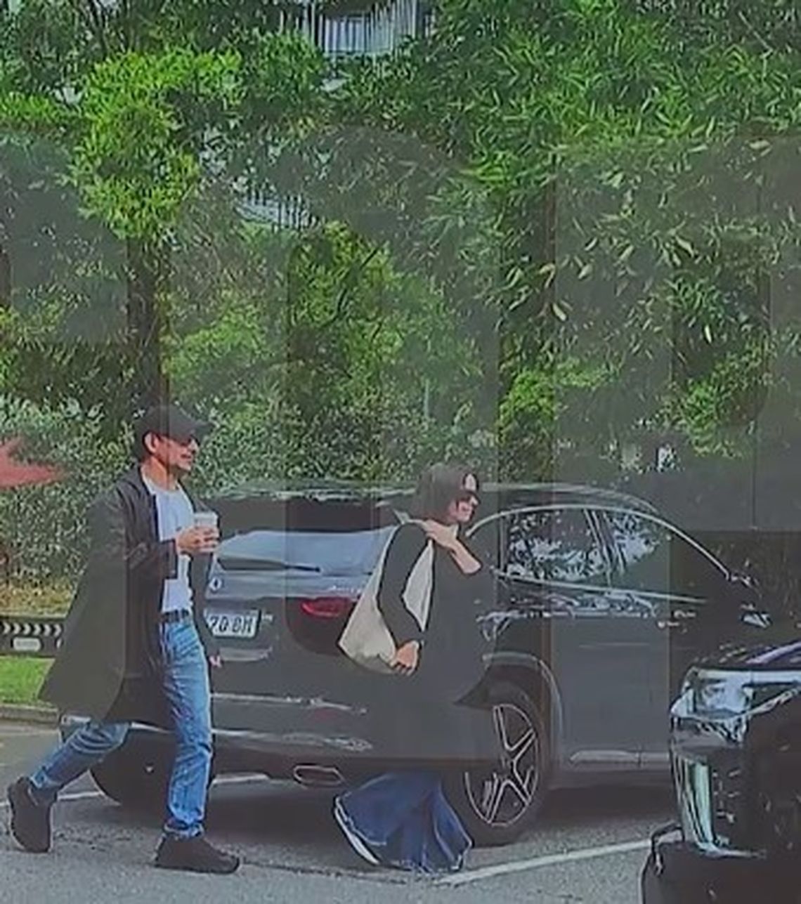 La primera foto de Nico Vázquez con Dai Fernández, en la afueras de la Ciudad Autónoma, como pareja.  La primera foto de Nico Vázquez con Dai Fernández, en la afueras de la Ciudad Autónoma, como pareja.