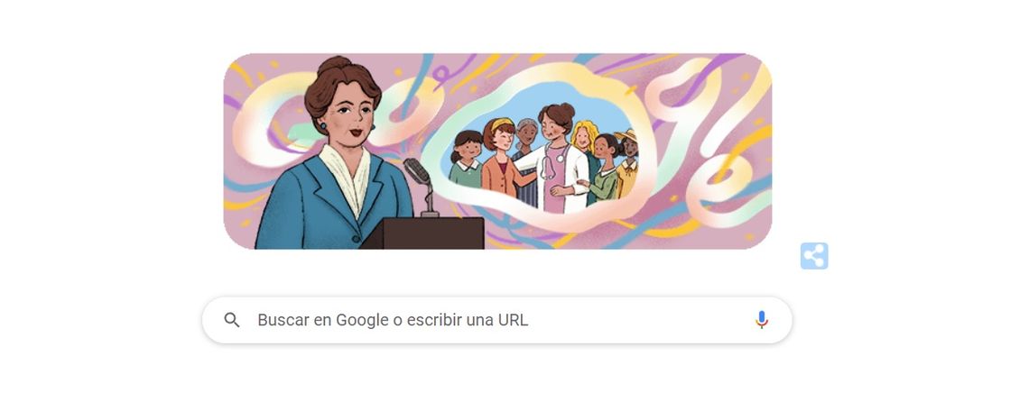 Google dedica su doodle a la médica argentina Elvira Rawson