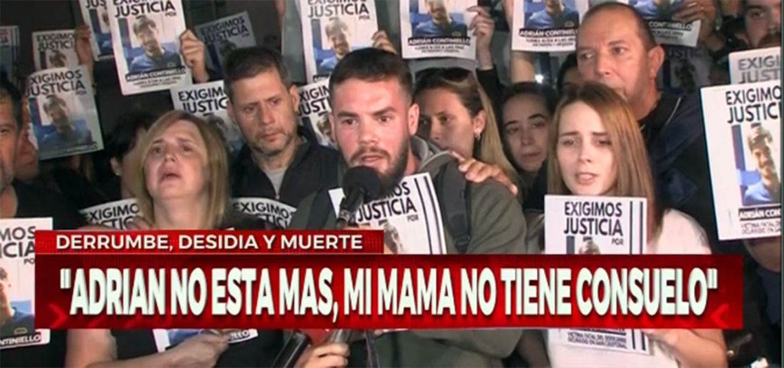 San Cristobal: vecinos y familiares pidieron justicia por Adrián Continiello