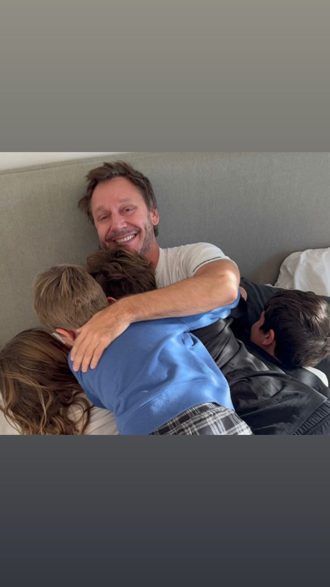 Benjamín celebró con sus hijos un domingo especial. 