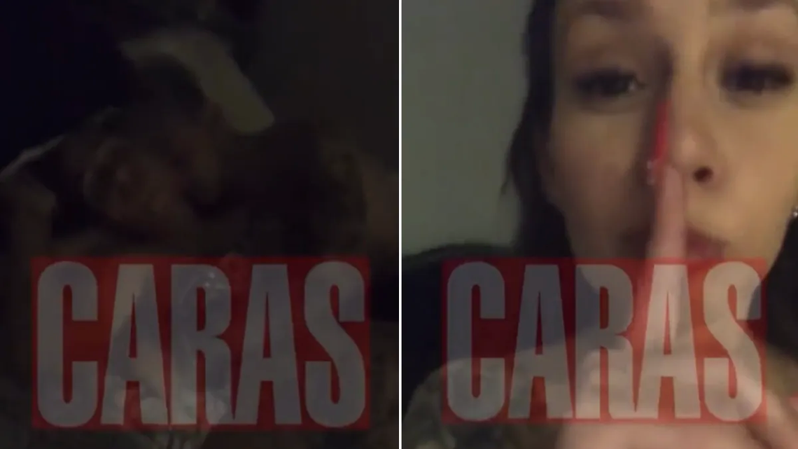 Captura de video del material publicado por Caras.