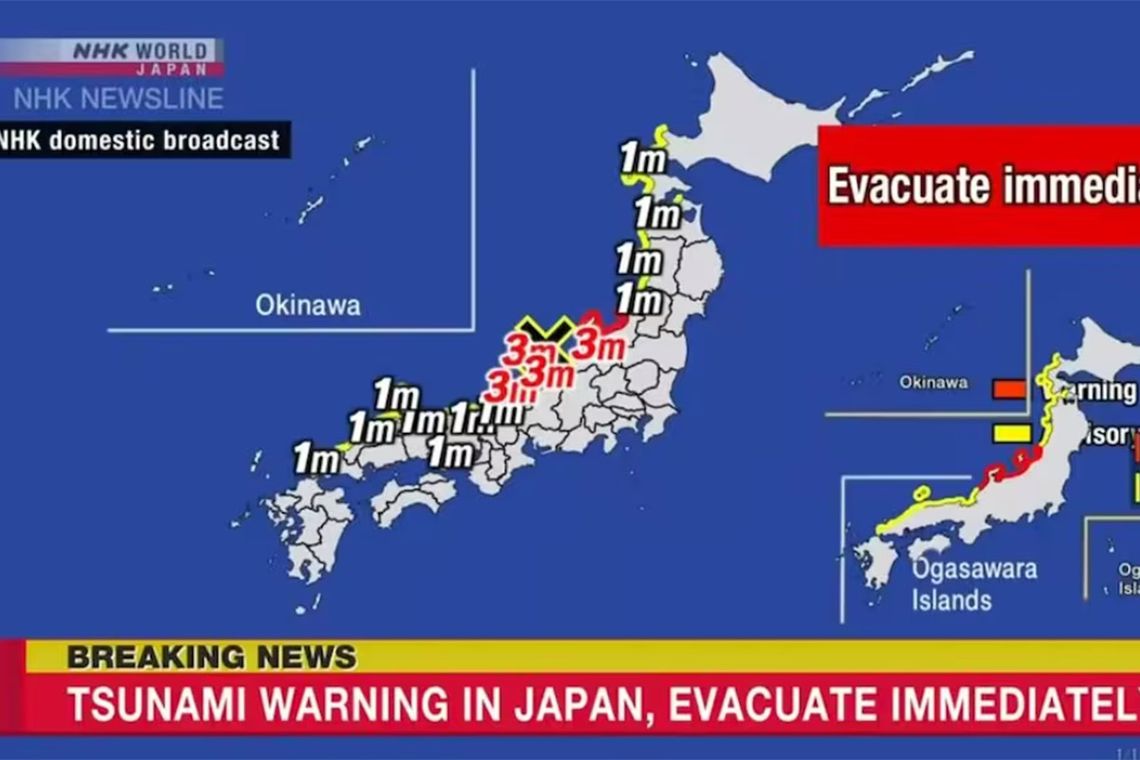 Japón: violentos sismos provocaron alertas de tsunami