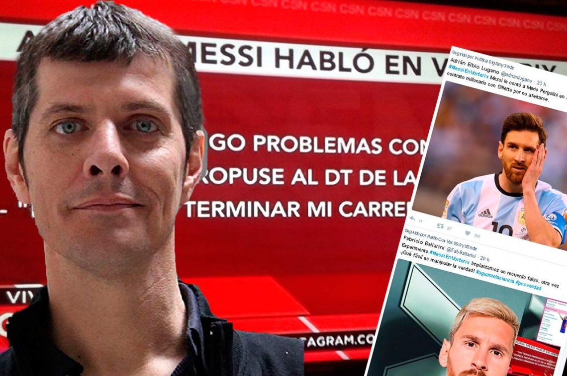 Un falso reportaje de Pergolini a Messi se viralizó en las redes