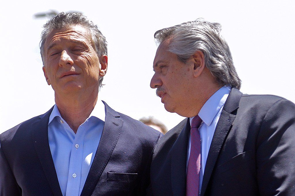 El expresidente Mauricio Macri y el actual mandatario