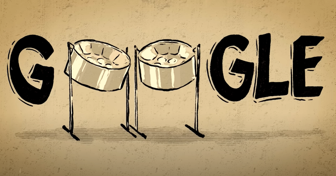 El steelpan fue el protagonista del doodle de Google.