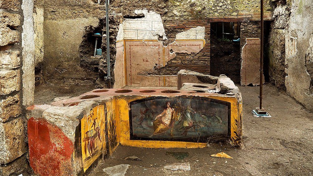 Arqueología: Hallan en Pompeya un puesto de comidas rápidas del año 79 DC