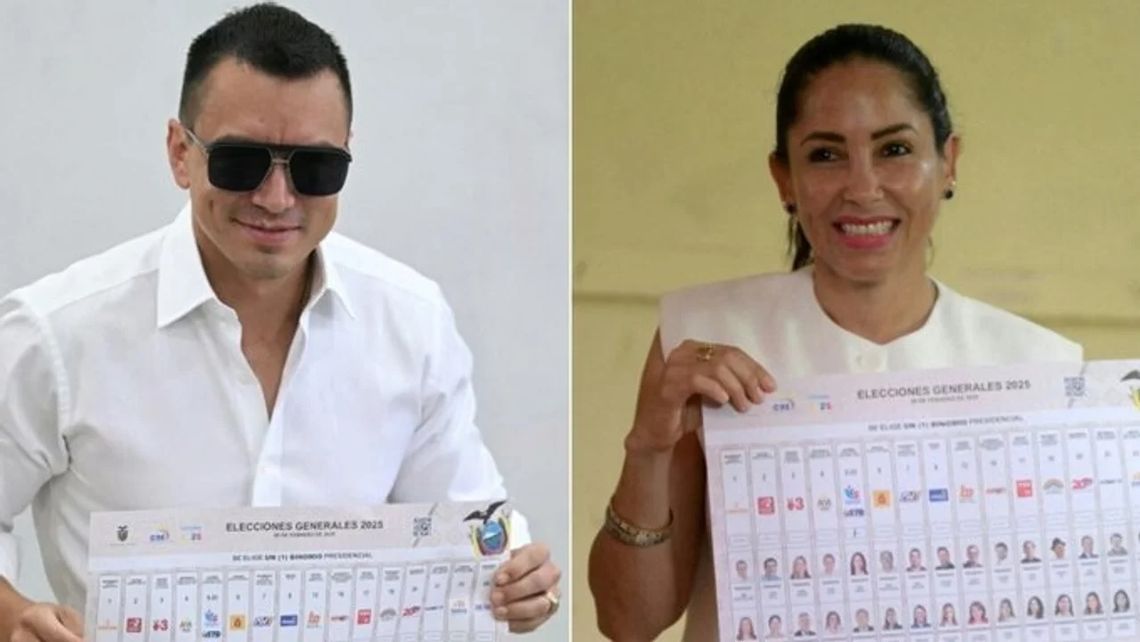 Daniel Noboa busca su reelección; Luisa González