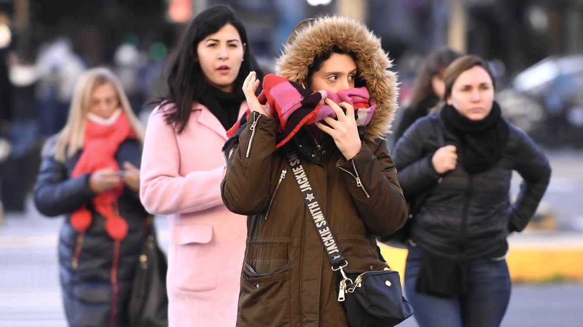 El frío comenzará a sentirse durante el fin de semana en el Área Metropolitana de Buenos Aires.