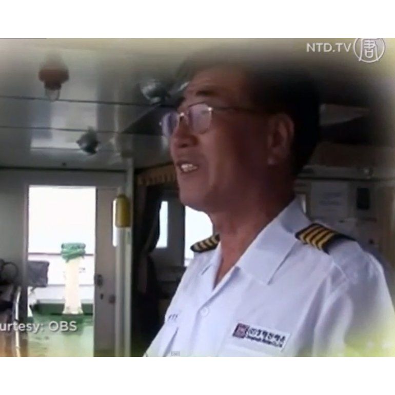 El video sobre seguridad que grabó el capitán del barco surcoreano