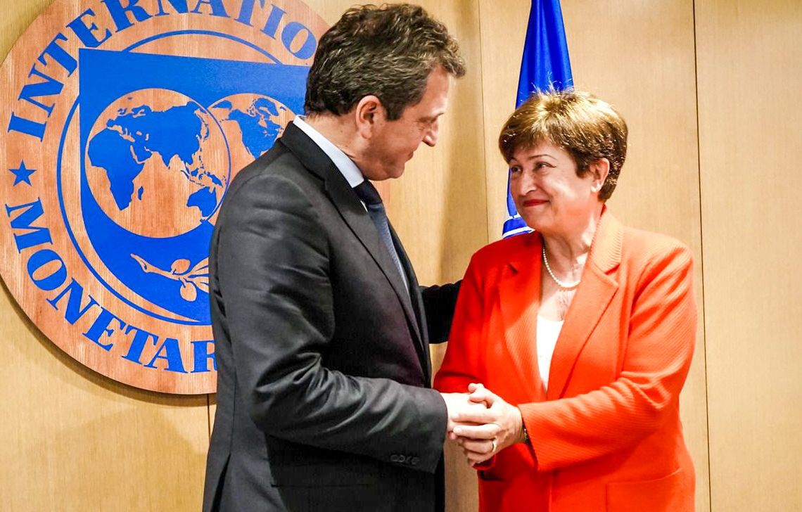 Massa y Georgieva negociaron el envío de las DEG por parte del FMI para que el país pueda cumplir con sus compromisos.
