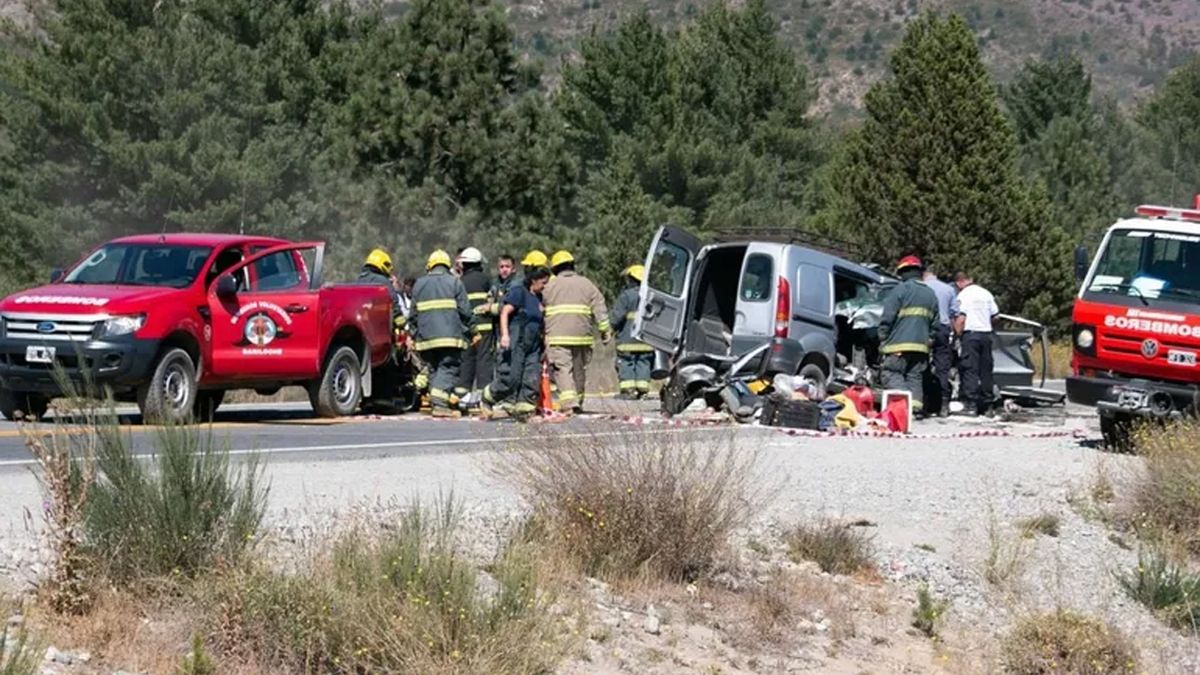 Bariloche tres muertos en un choque frontal en la Ruta 40