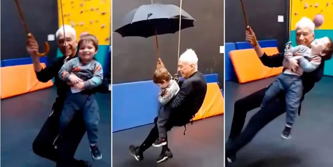 La actividad area que Alberto hace todas las semanas y que comparte con su hijo, Emilio. 