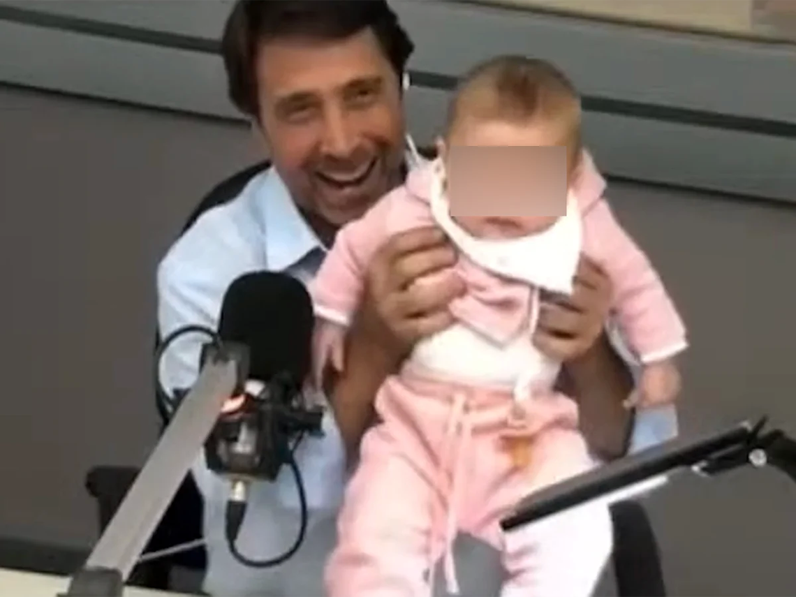 Eduardo Feinmann presentó a su hija en la radio.