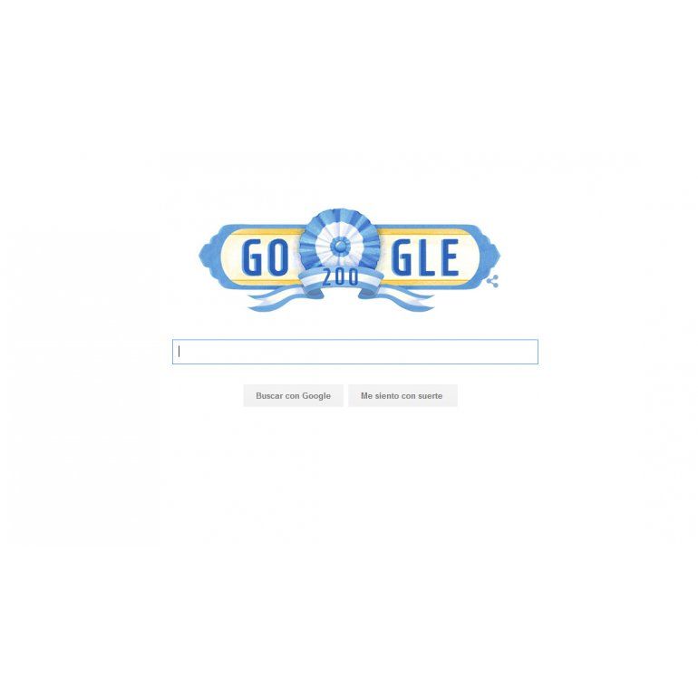 Google también festeja el Bicentenario