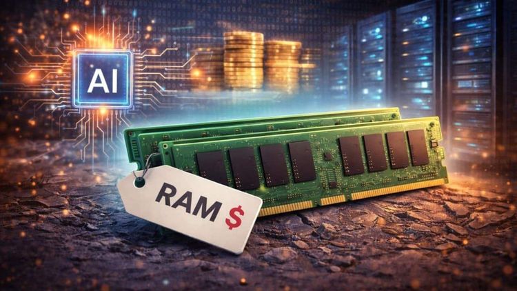 Debido a la demanda de las grandes empresas para desarrollar la IA, las tarjetas RAM dispararon sus precios.
