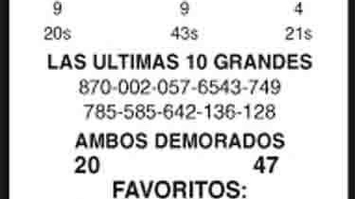 LOS NUMEROS TOMBOLA