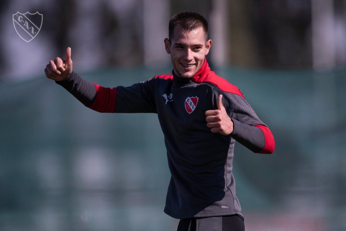 Rodrigo Márquez volvió a entrenar con el plantel de Independiente tras superar un esguince