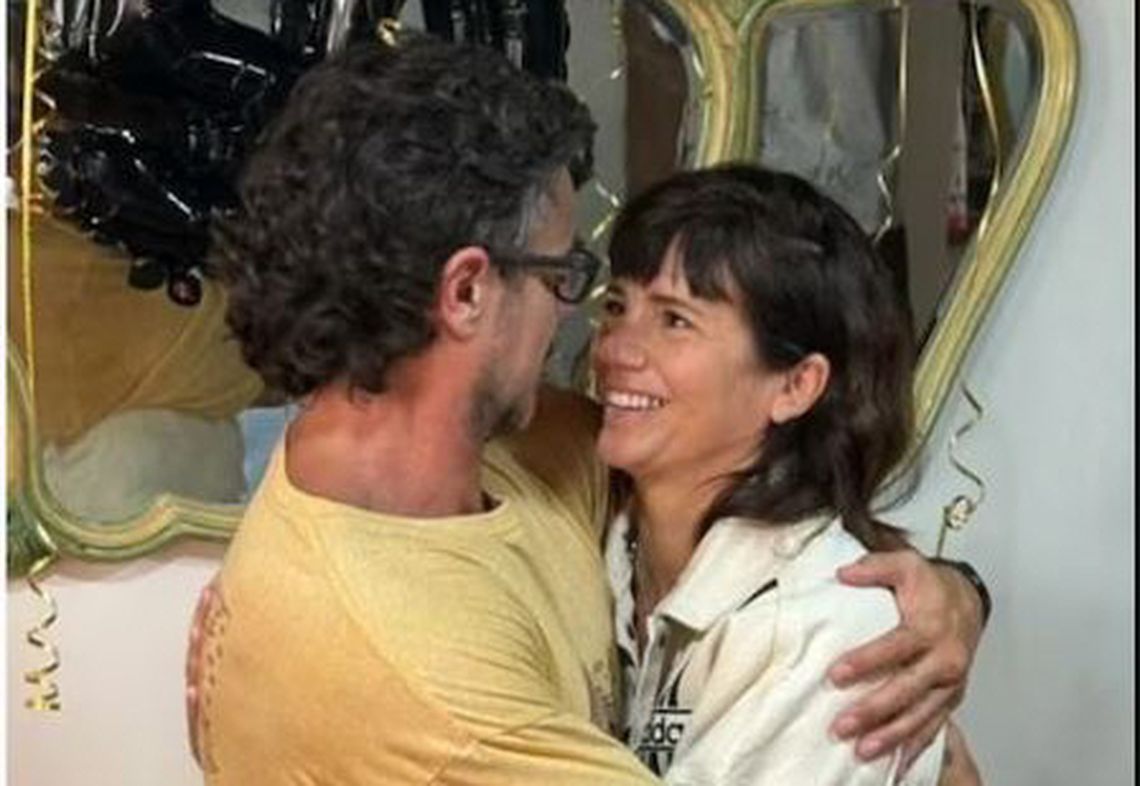 Luciano y Griselda se mostraron muy felices en la intimidad.