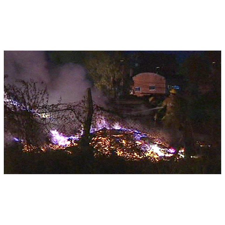 Un incendio en maderera provocó choque en Panamericana