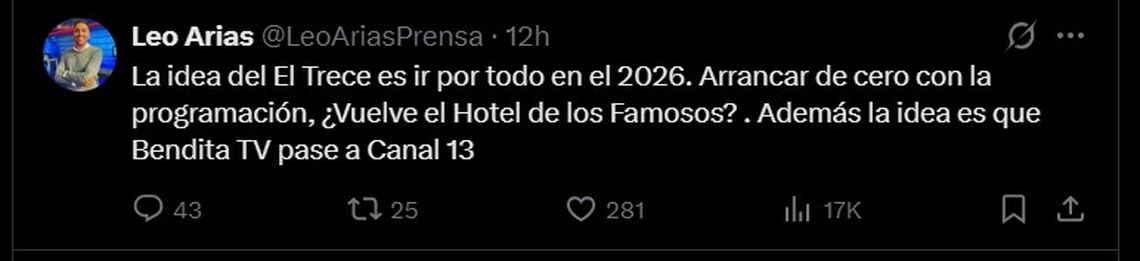 La información del posible pase de Beto al 13. 