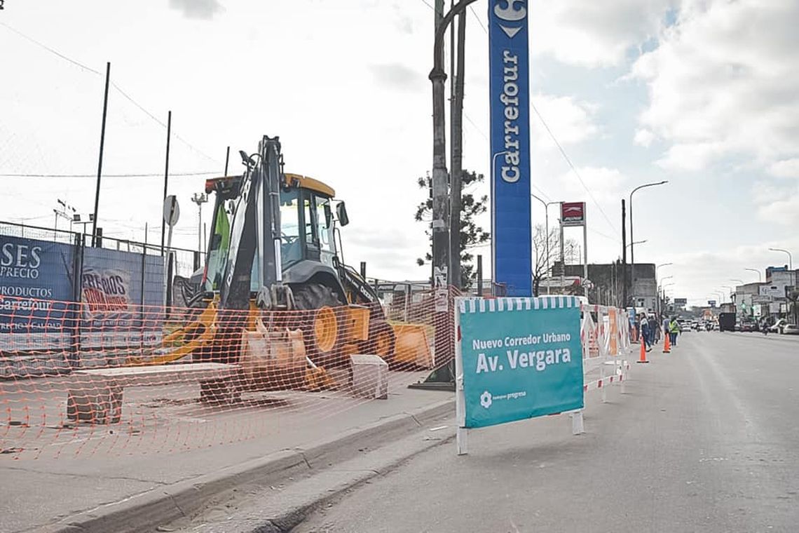 Hurlingham: comenzó la renovación integral de la avenida Vergara