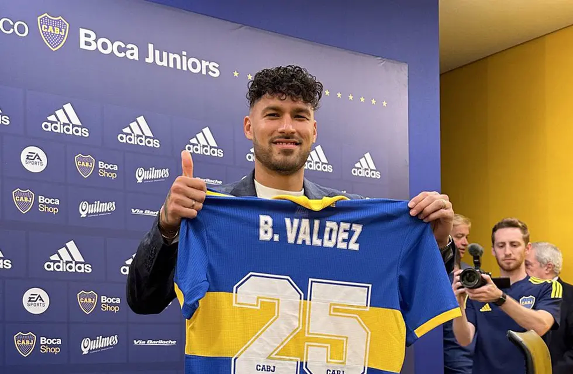 Bruno Valdez firmó con Boca hasta diciembre de 2025.