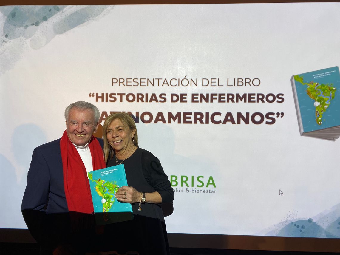 El prestigioso neurocirujano argentino Jorge Máximo Salvat y la presidenta de Brisa Salud y Bienestar