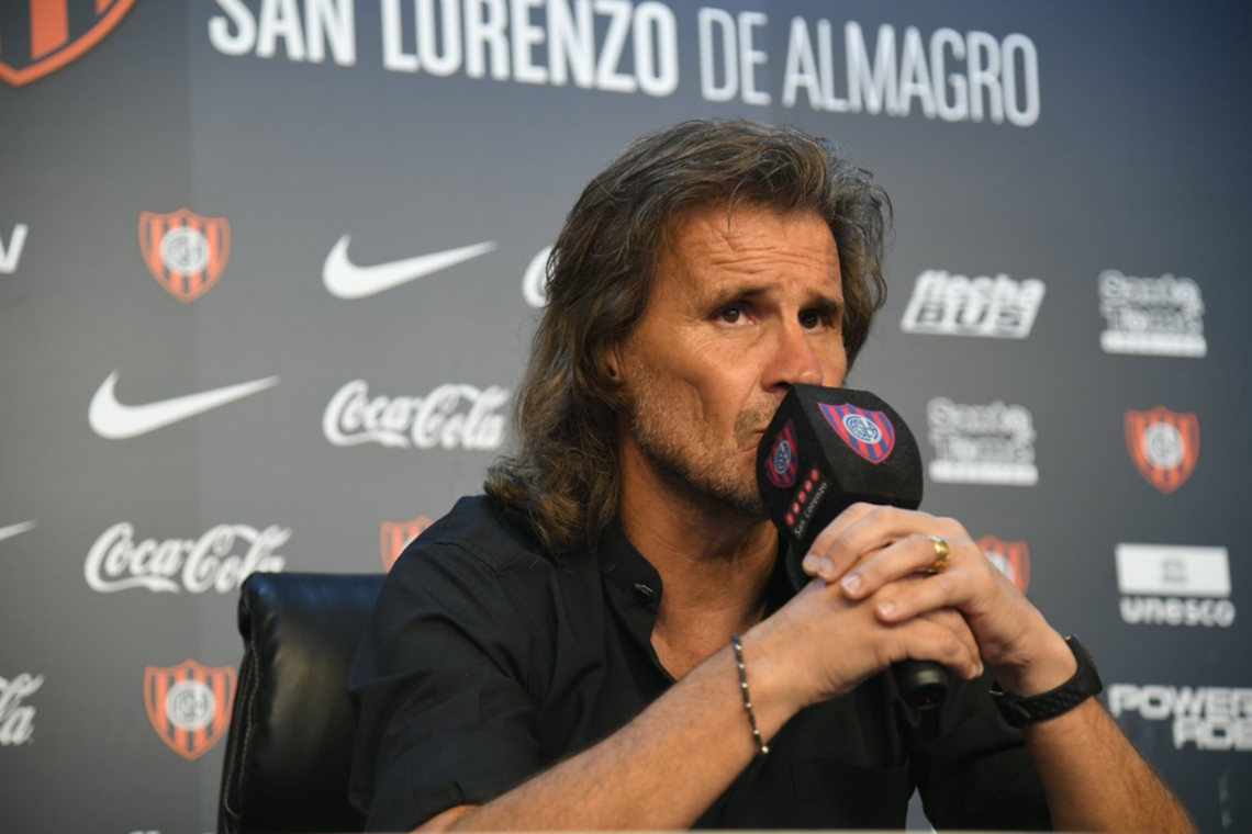 Rubén Darío Insúa, DT de San Lorenzo. Rubén Darío Insúa, DT de San Lorenzo.