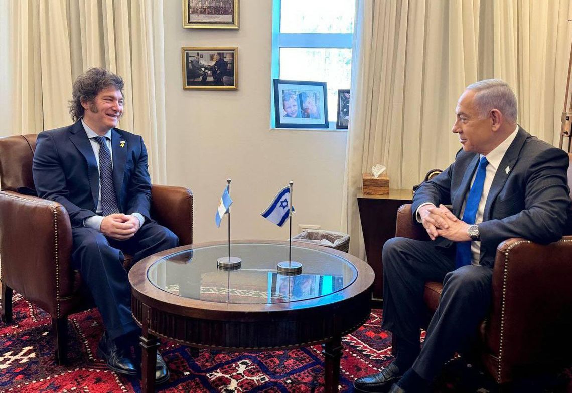 Javier Milei y su aliado Benjamin Netanyahu 