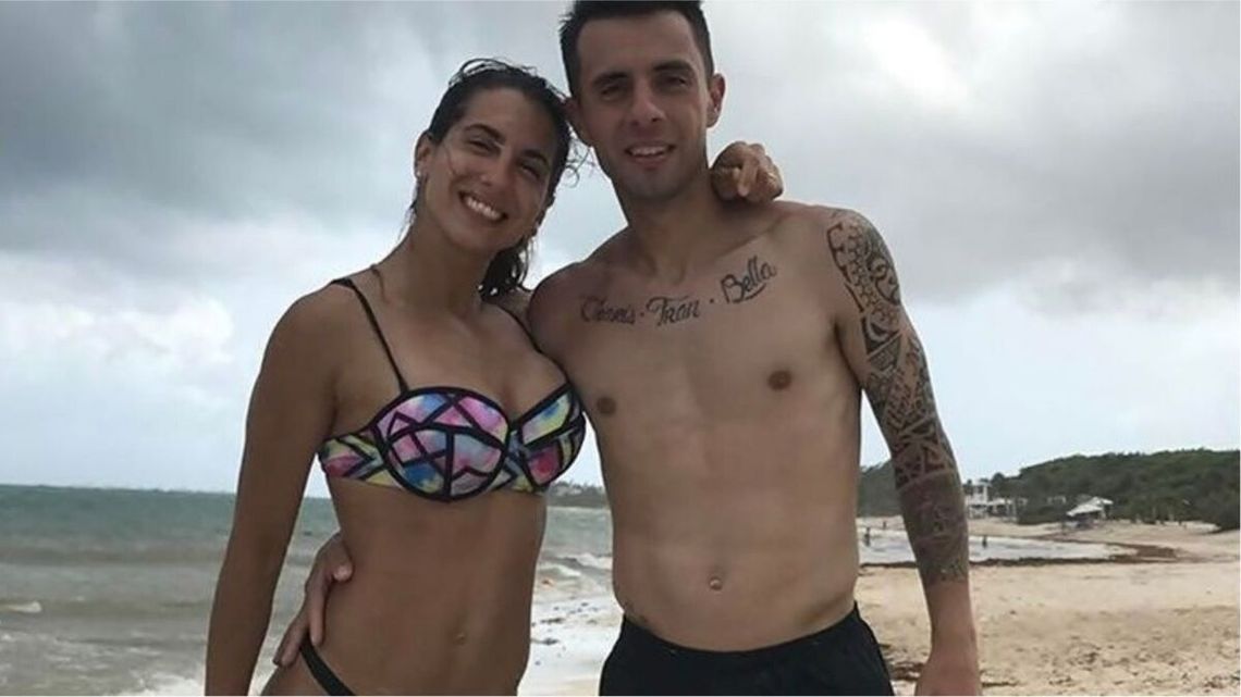 Matias Defederico junto a su ex mujer Cinthia Fernández