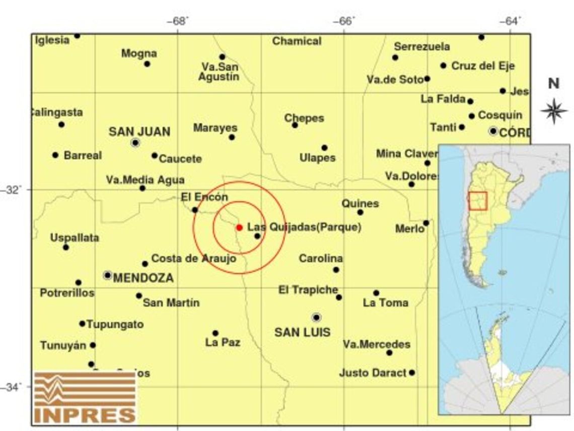Un sismo en San Luis repercutió en Mendoza