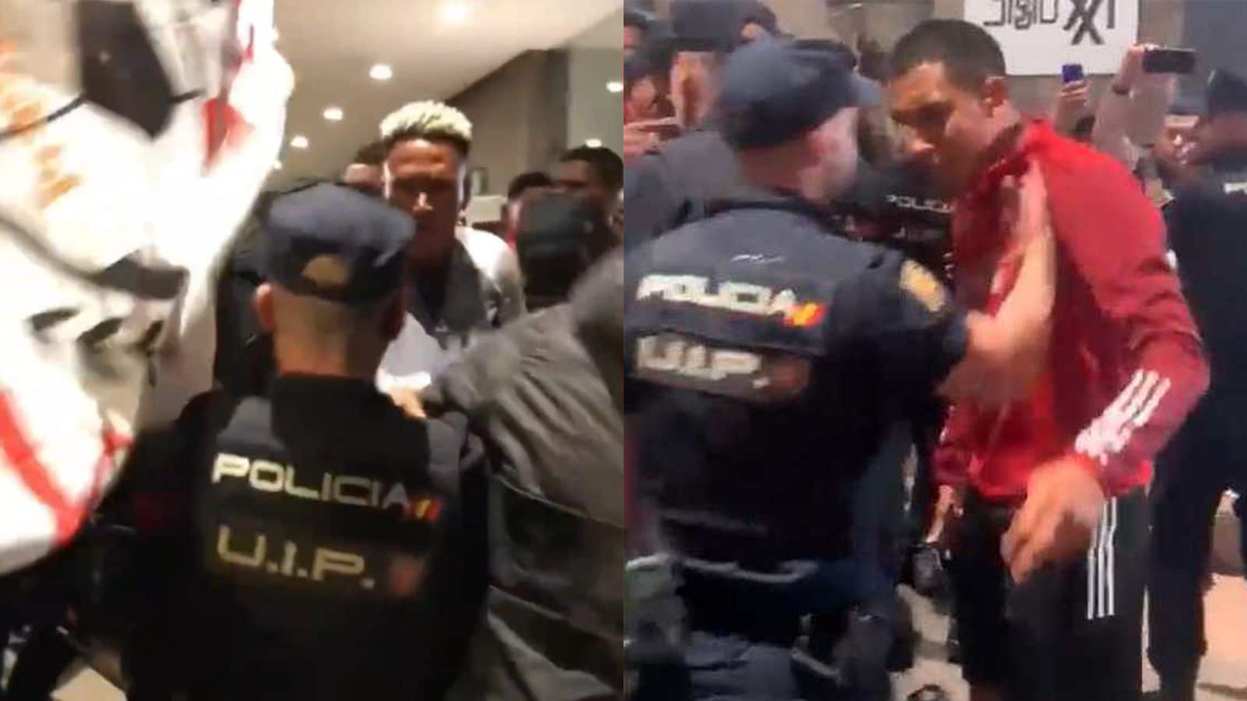 Pelea entre integrantes de la selección de Perú y la policía de España