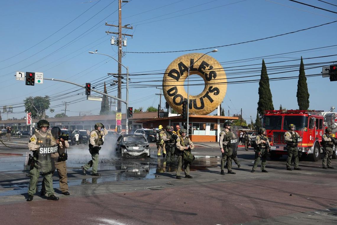 Las protestas empezaron el pasado viernes en las ciudades de Paramount y Compton