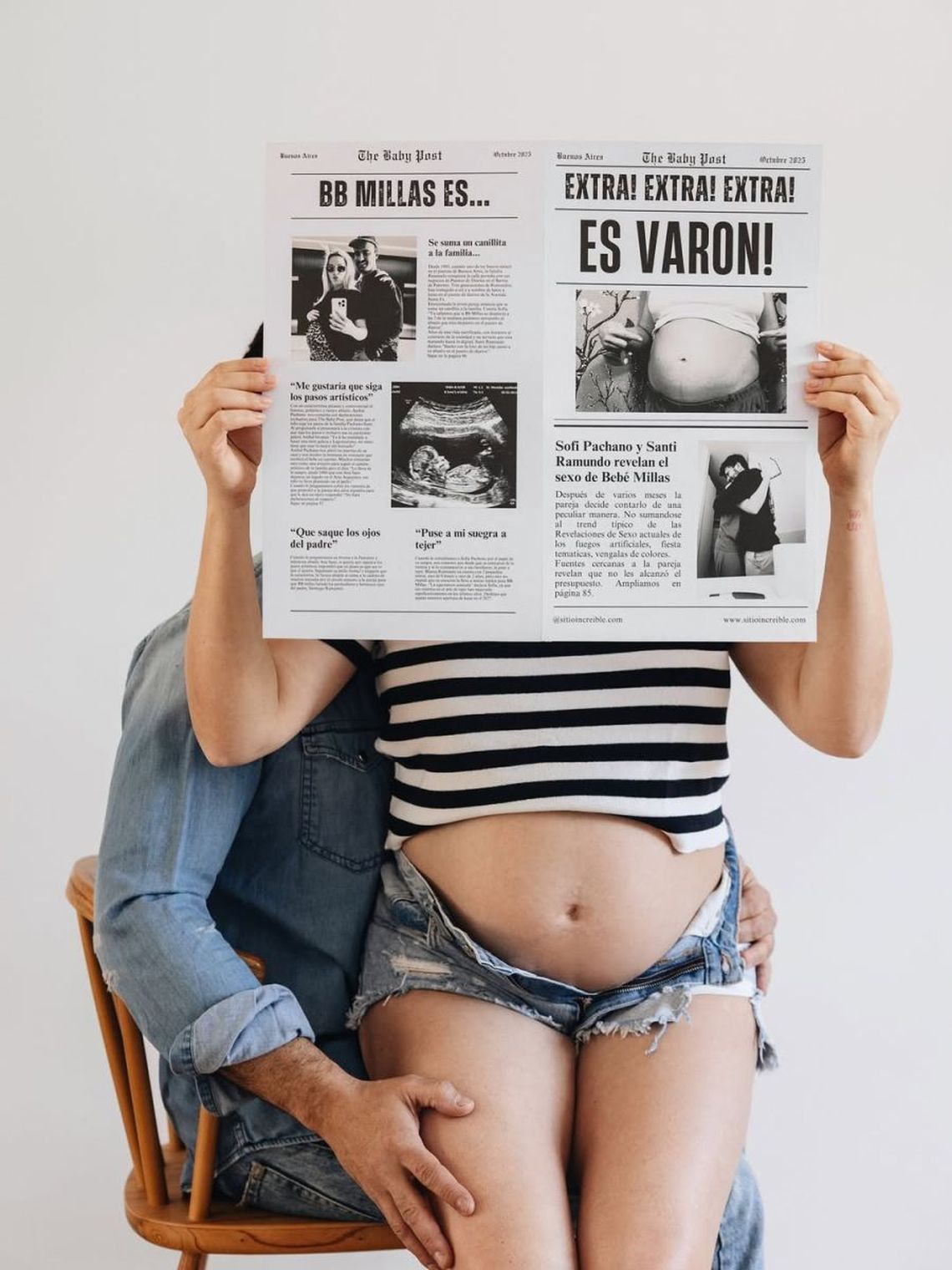 La primera imagen de Vito fue compartida por sus padres en redes sociales, pocas horas después de su nacimiento.